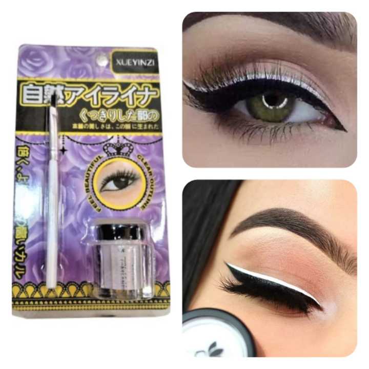 White Eyeliner Gel with Brush – Xueyinzi