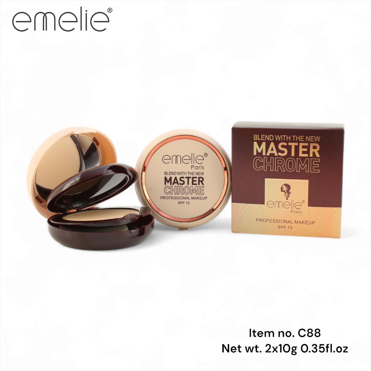 Emelie Paris Master Chrome Professional Makeup Compact (SPF15)