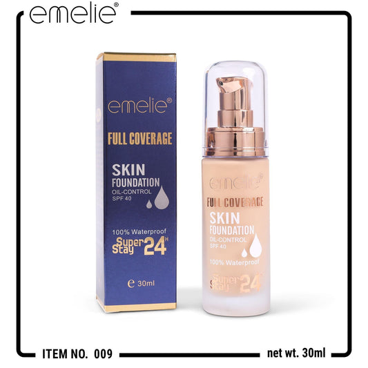 Emelie Skin Foundation – 24HR Stay | Waterproof | SPF 40