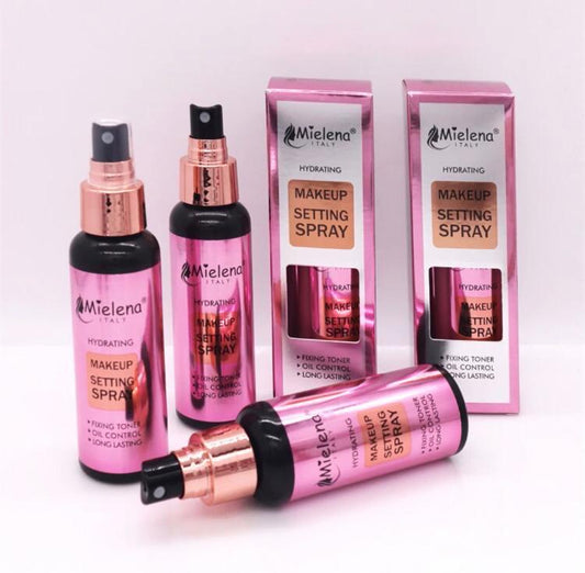 Mielena Hydrating Setting Spray – Dewy Glow + Long-Lasting Hold